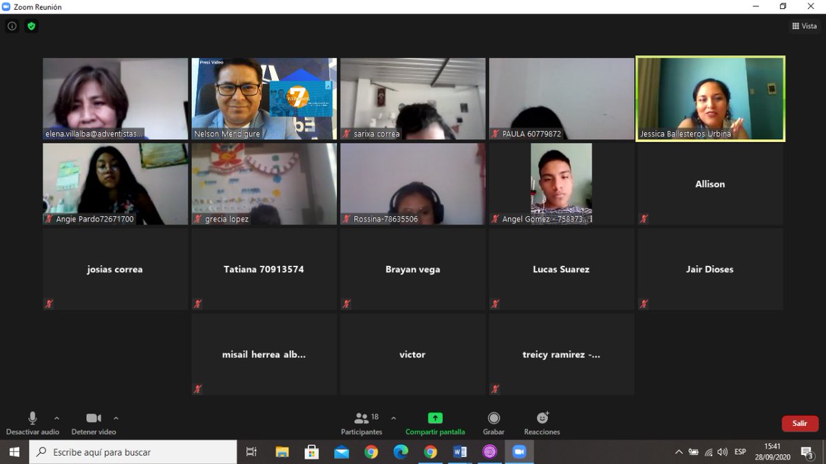 nmendigure's tweet photo. El I - Tours Virtual Académico con la Profa. Jessica Ballesteros U. - Especialista de la Ugel Sullana, quién felicitó el modelo de trabajo de la @IEAdventSullana a través de sus Plataformas #PatmOs y #LambSchool.
#SomosdePrimera #EducaciónAdventista #MasQueEnseñanza #VenAMiCole https://t.co/bqwEAzNU3X