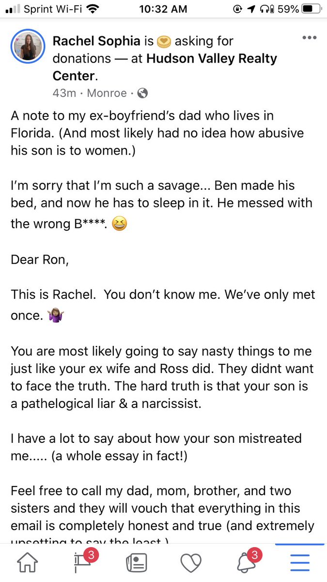 lifewithrache's tweet photo. This is a shout out to my Ex! 😆#abuse #narcissisticabuse #hudsonvalleyrealestate https://t.co/jZPsy2ed2r