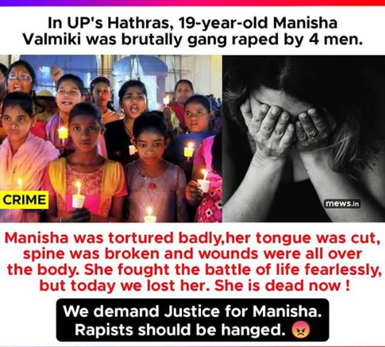 MonikaKanojia8's tweet image. This is our NEW INDIA👏👏.no words seriously and there is nothing to say to this dormant government.This is just a rape nothing big for government.
Am I right @myogiadityanath Sir.
More rapes will be seen in future under your administration.Wake up plzz 
#JusticeForManisha