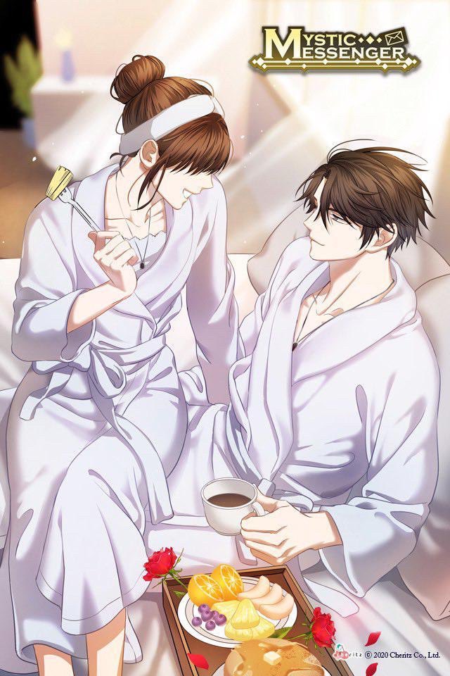 Jumin drinks espresso shots for work. But when you’re chillin in bathrobes he adds milk to his coffee because he wants to get excited but he also needs to c a l m tf down. /imdead
