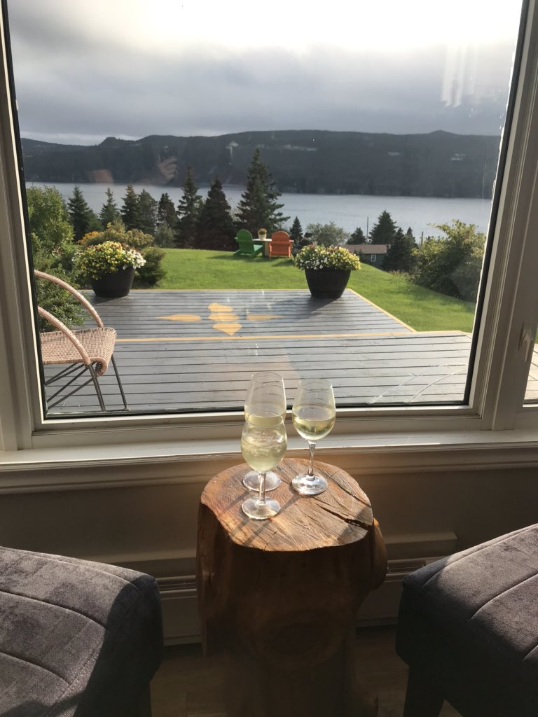 Jlbhart10's tweet photo. #staycationNewfoundlandandLabrador peaceful mornings and breathtaking scenery #InnonCaplinBay Calvert, southern shore of NL https://t.co/Ml0BCREu6B