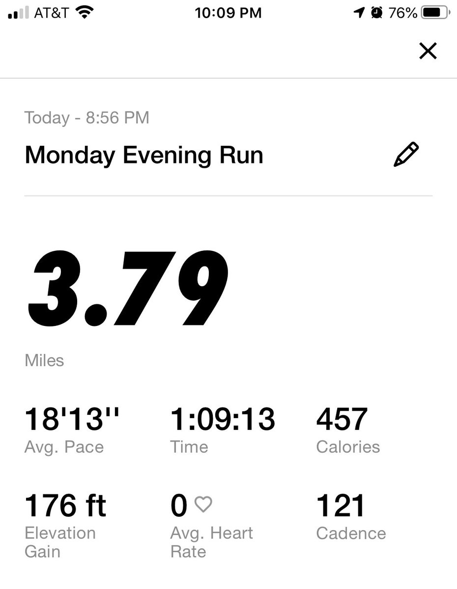 austin_carla's tweet photo. Last night I competed the @AB6Foundation 6K Walk/Run! I started Sunday but got caught in the rain and I was determined to finish yesterday. A little rain ran me in the house so I finished on the treadmill. Happy to support my friends @smabercrombie and @SafemodeAB #TeamAB https://t.co/SQYDksqsHa