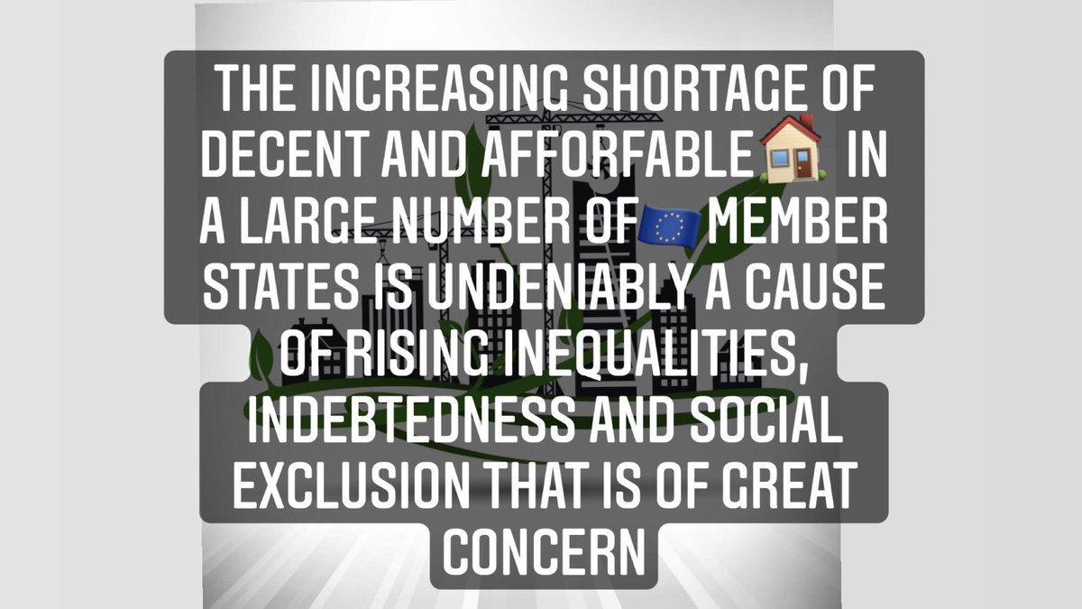 WorkersEESC's tweet photo. 🏘 Universal access to housing that is #sustainable and affordable over the long term:                      

The shortage of #DecentHousing is no longer only an issue of #VulnerableGroup of people but also affecting middle-class citizens who cannot #Benefit from #SocialHousing. https://t.co/DkIR3q3L6J