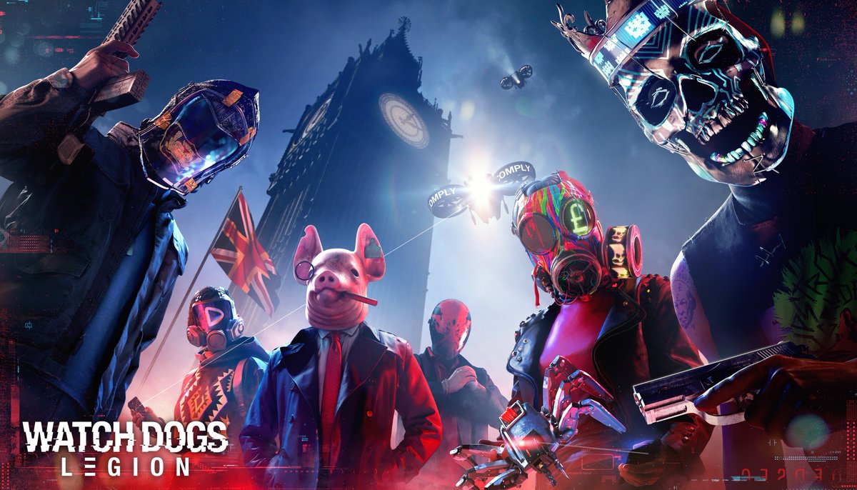 Ubisoft's tweet photo. One month to go! #WatchDogsLegion https://t.co/Km7IyZ9Pad