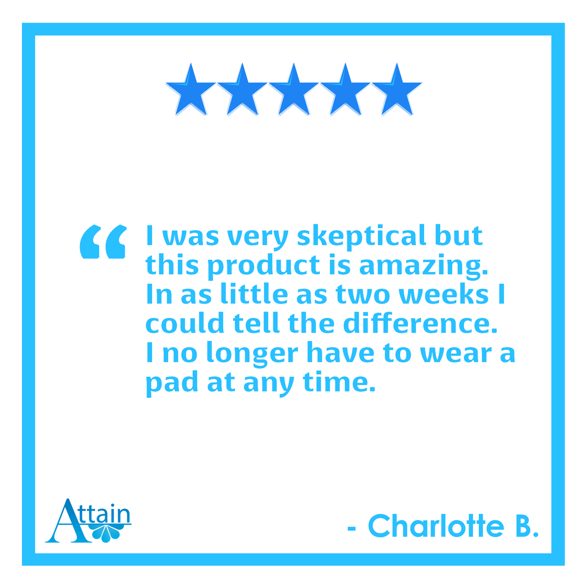 InControl_Med's tweet image. Real people, real results. Read more: 

incontrolmedical.com/shop/attain/#r…