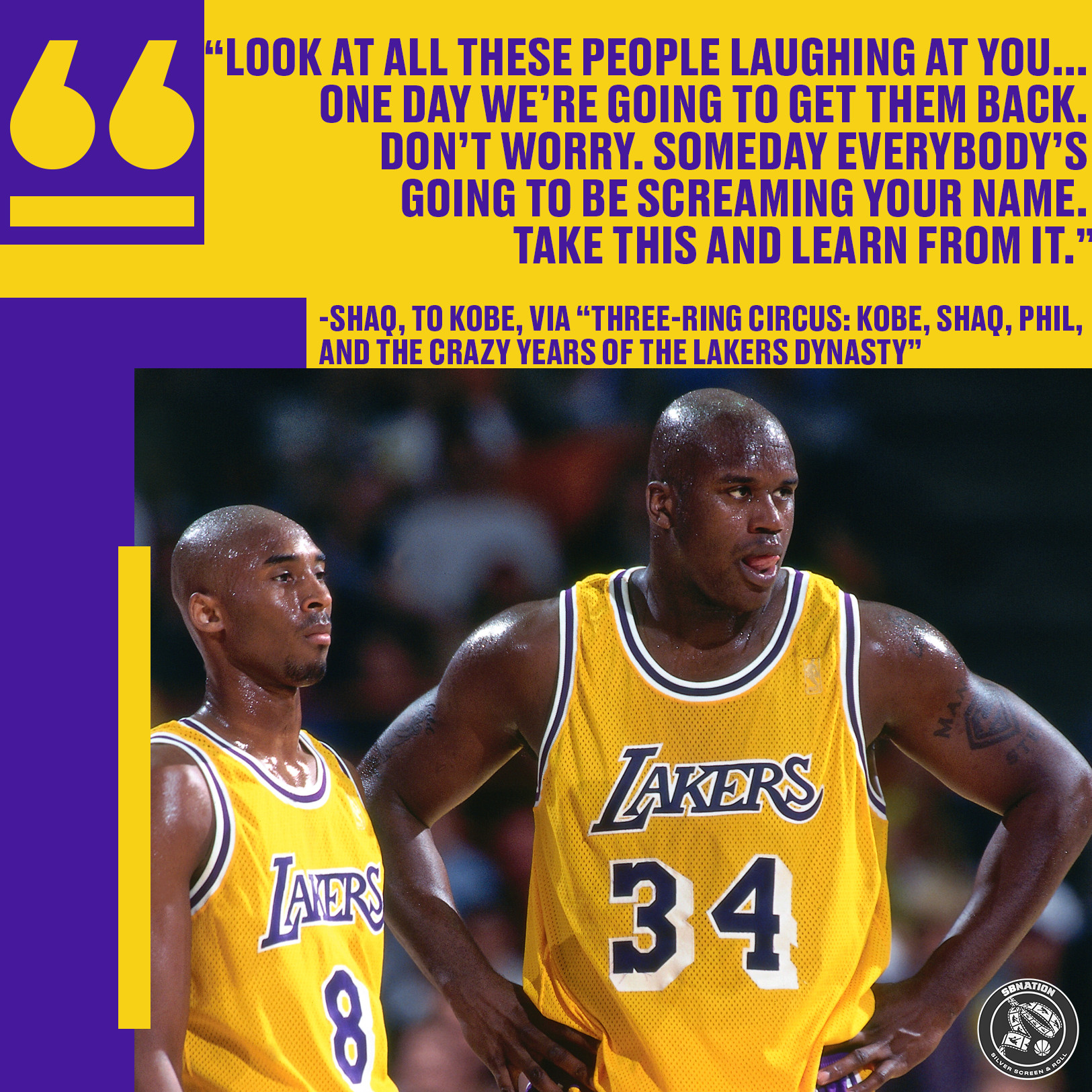 Silver Screen and Roll on X Kobe s infamous playoff air balls as a rookie led to a moment between him and Shaq. The exchange showed both the softer side of their early