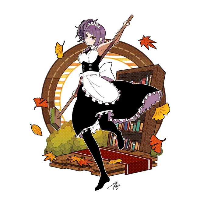 田中 摩美々を描きました?[メイド] 