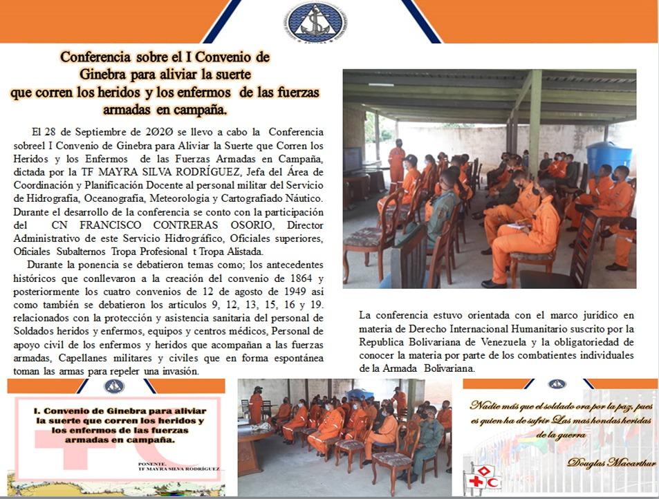 El @ARB_SHN impartió conferencia sobre el Primer Convenio de Ginebra para aliviar la suerte que corren los heridos y enfermos de las fuerzas armadas en campaña, esto en el marco del ciclo de charlas planificadas a ser dictadas al personal
#IndependenciaoNada https://t.co/zuxPCBZNY4