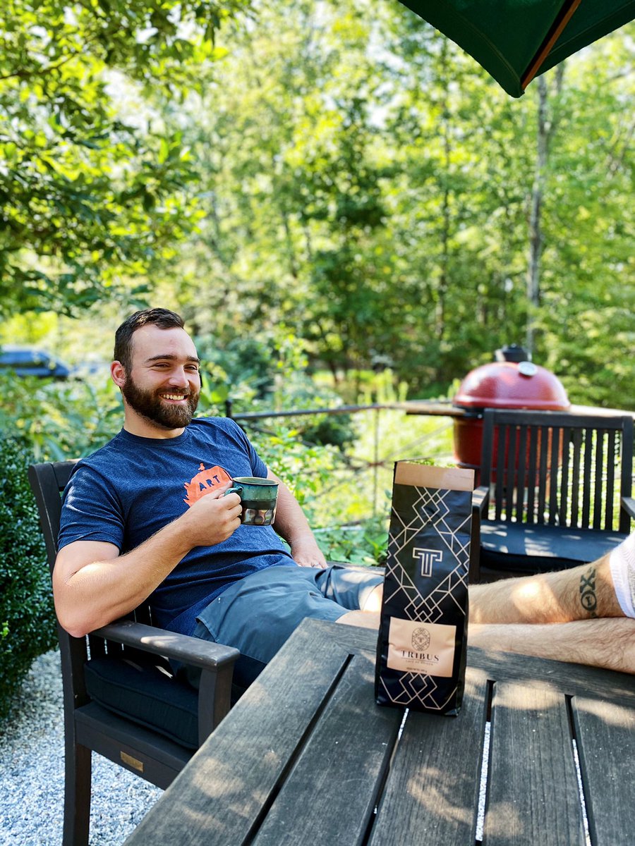 That smile when you know it’s #NationalCoffeeDay and you got a cup of #TribusCoffee in your hand 😉🎉