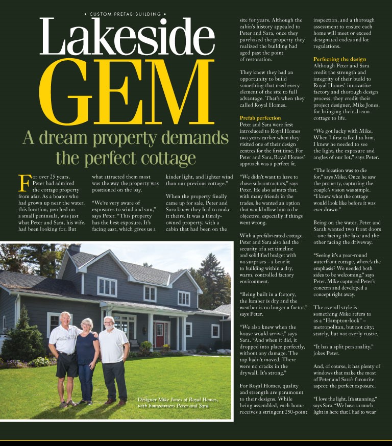 "We didn't want to have to chase subcontractors." Of course, Peter and Sara didn't. That's why they went with Royal Homes for their #ValentinesDay gem. #DocksideMagazine #Prefabhomes #custombuilt #Cottageliving #Cottages #Dockside https://t.co/oaQpzDB5PZ