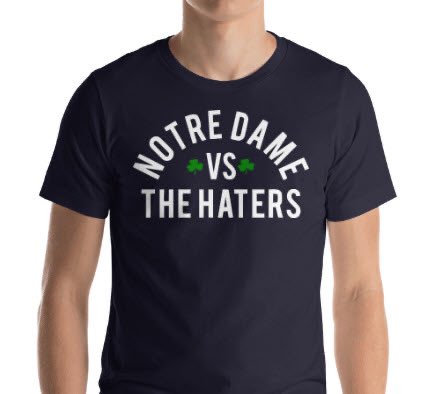 thegreatnd's tweet photo. @PeteSampson_ Notre Dame vs The Haters! We got this! uNDefeated!! https://t.co/T0MqScXbTf https://t.co/03fP50YpFJ