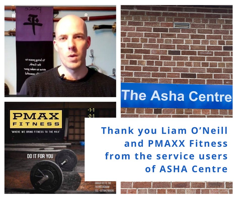 The service users from our Asha Centre, Omagh wish to thank Liam O’Neill and PMAXX Fitness for offering their services to the group during the COVID19 pandemic. The team provided invaluable support and exercise that the service users continue to use