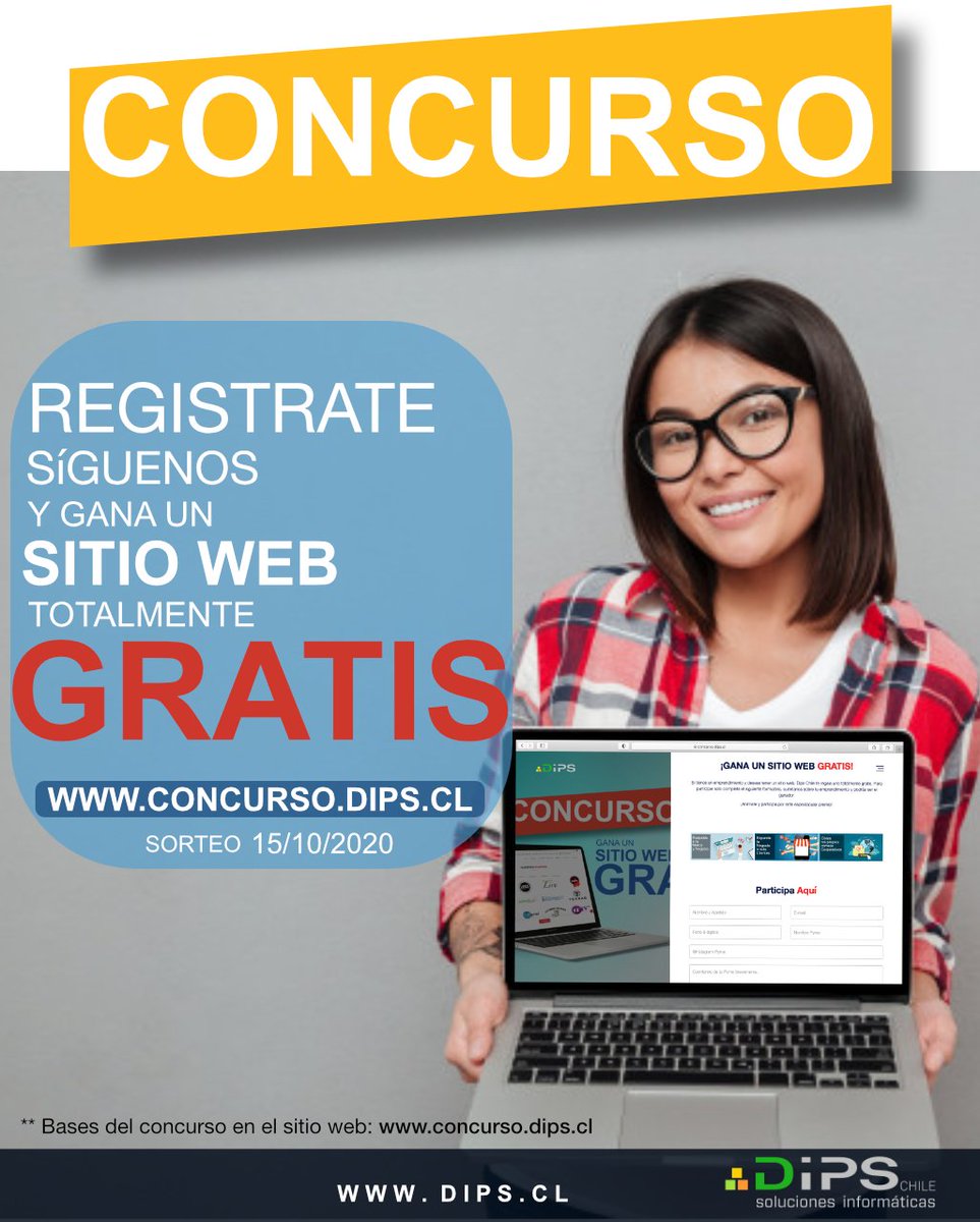 dips_cl's tweet image. 💥 ¡¡CONCURSO!! 💥

Tienes un emprendimiento y deseas tener tu propio sitio web, Dips Chile te lo regala. Para participar debes:

✅ Seguir nuestra cuenta en Instagram (@dipschile)
✅ Ingresar a concurso.dips.cl y completar el formulario

No dejes pasar esta oportunidad 🚀