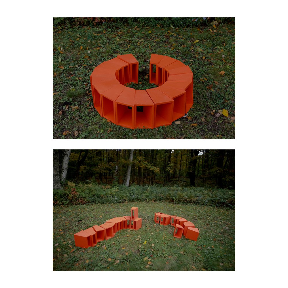 feek___'s tweet photo. New furniture work titled “Meeting By The River” https://t.co/vJ27XNzIAy