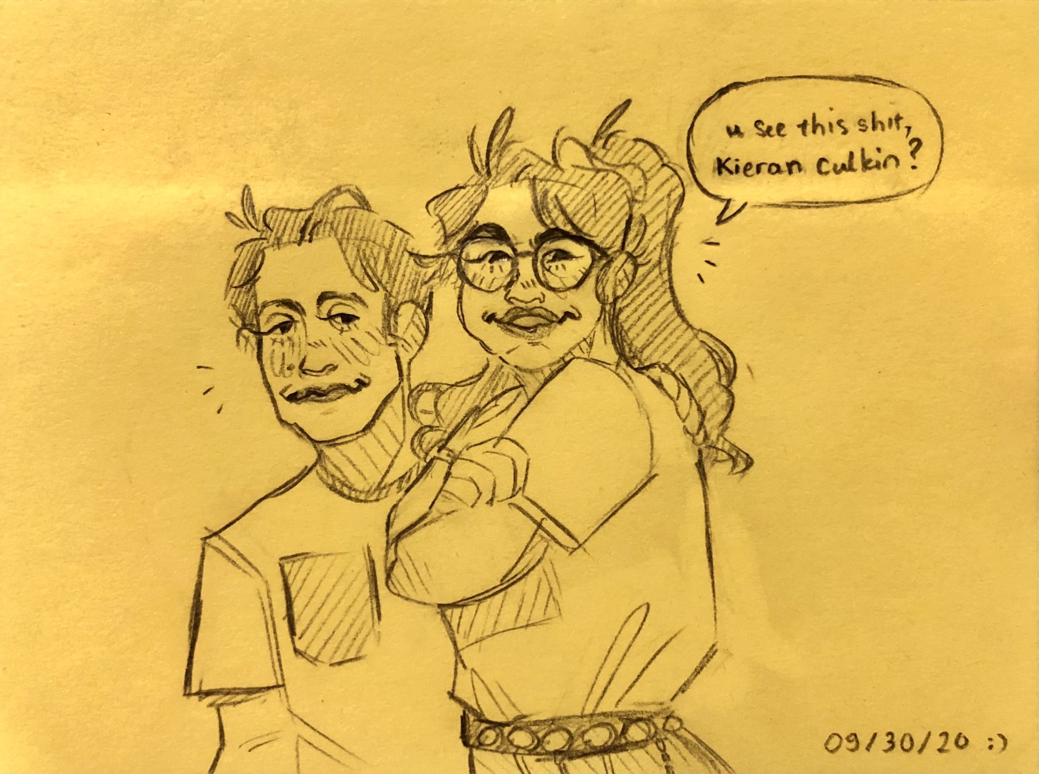 Happy sep 30 here\s me and my birthday twin kieran culkin, strolling  