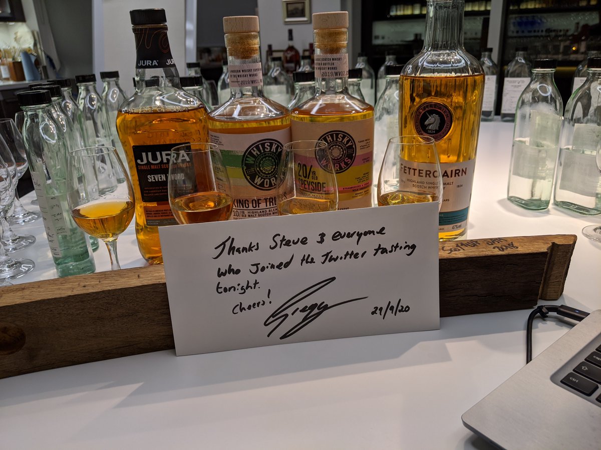 #GreggGlassWhisky Thanks to everyone for joining tonight. It's been brilliant to read your notes - let's do this again soon. Also a massive thank you to @thewhiskywire for hosting!