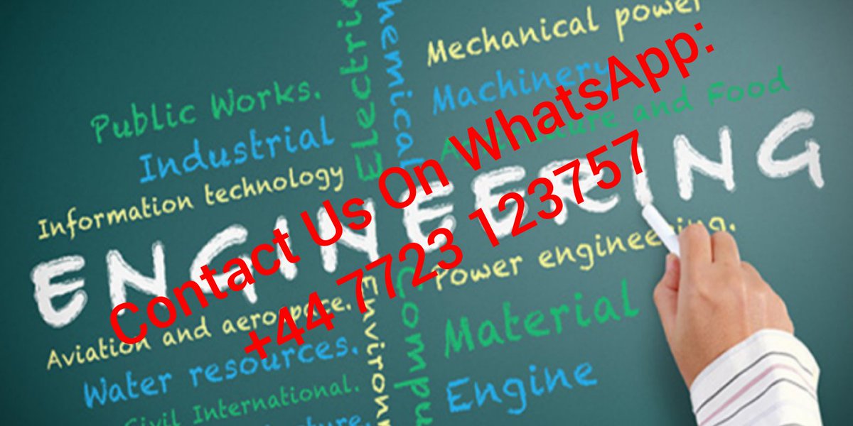 Online_Writers1's tweet image. #mechanicalengineeringassignmenthelp #mechanicalengineeringhomework
#Engineering 

@Online_writers1 is a premium global learning platform in providing  homework help,  project help, online tutoring, exam preparation and research paper writing help.

Whatsapp :+44 7723 123757
DM