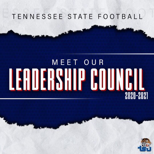 TSUTigersFB's tweet photo. Meet our 2020-21 Leadership Council!

🏈 Clint Dowty
🏈 Heath Williams
🏈 Da’Shon Davis
🏈 David Johnson
🏈 Dayron Johnson
🏈 Cam Durley
🏈 Joshua Trueheart
🏈 Jashun Bryant
🏈 Josh Green
🏈 Phillip Brown
🏈 James Green
🏈 Raymond Horton

#BigBlueRising https://t.co/SuxdWY7bMk