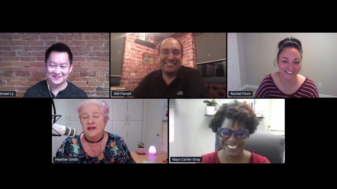 Acuity_co's tweet image. If you love accents from all over the world🌍, a good laugh, and #accounting service lessons, then this is the #AcuityCon panel for you! Here's a quick look at 'Future Of The Accounting Profession" with @HeatherSmithAU, @willfarnell, @michael_ly_, @FischBooks, &amp;amp; @NayoCarterGray!