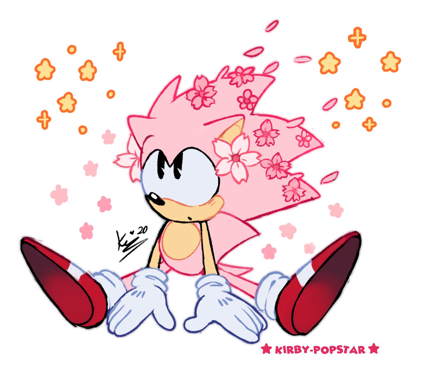 Kirby-Popstar (COMMS CLOSED) on X: Pink Sonic! 🌺✨ (A few days ago, I came  across some fanarts of this spring-themed pink sonic and wanted to draw  him!) #myart #SonicTheHedgehog #fanart #ArtistOnTwitter   /