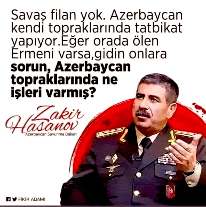 AZERBAYCAN, SAVUNMA BAKANIN SÜPER YORUMU🇹🇷🇦🇿
Doğru söze ne denir.!!👏
#AzarbaycanYalnızDeğildir 
#AzarbeycanınYanındayız