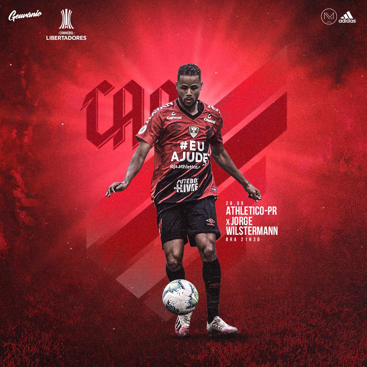 É dia de Libertadores, na nossa casa! Que Deus nos abençoe! Vamos, furacão!! 💀🌪 <a href="/AthleticoPR/">Athletico Paranaense</a>
