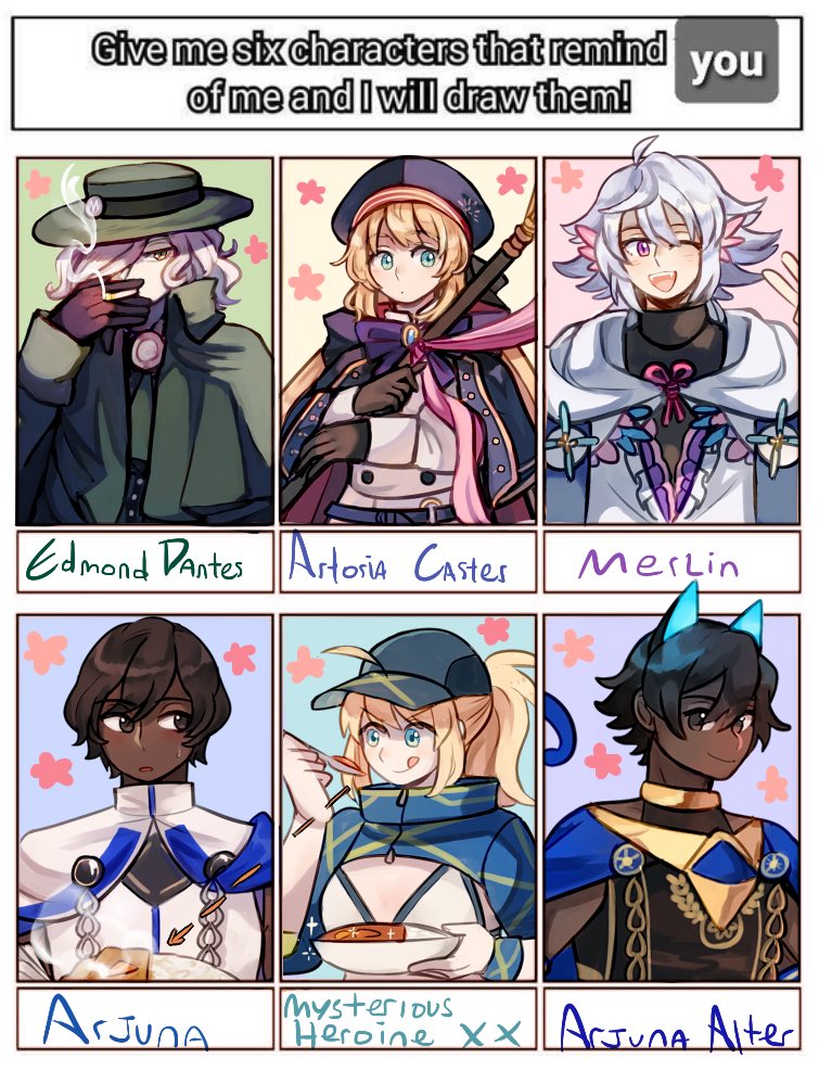 Done! Thank you for playing, you all know my fgo tastes very well. =v= 