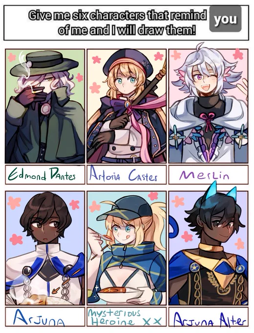 Done! Thank you for playing, you all know my fgo tastes very well. =v= 