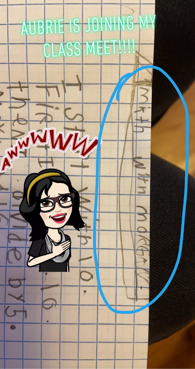 MsFierst's tweet photo. My niece sits in my room every afternoon when I am with my sixth graders and does all the work... look at how she titles her notes!!!!! #mathwithmeMN #mathwithMorgan https://t.co/cOR8MGxzEK