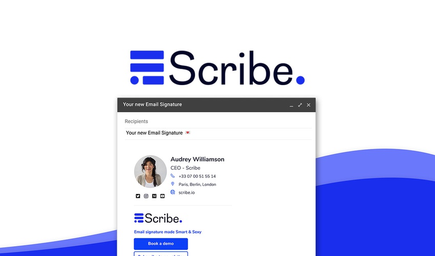 PANIhq's tweet image. Scribe - Customizable email signatures with banners and CTAs for better marketing - Lifetime deal

pani.work/get/scribe/

#lifetimedeals #lifetimtools #lifetimeaccess #scribe #emailmarketing #emailsignatures