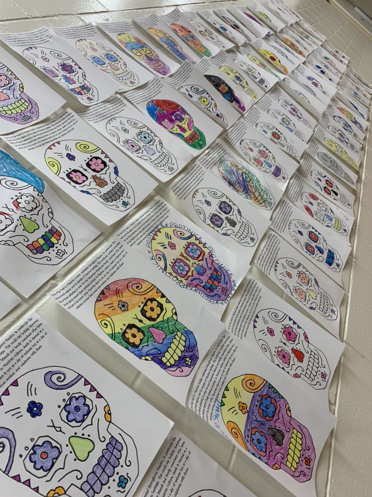 Galaxy Middle School (@galaxyrockets) on Twitter photo Today students celebrated Hispanic Heritage by learning about a Mexican Tradition called Dia De La Muertas! 🇲🇽🎉🚀 <a href="/alejandroeight/">alejandro8</a> Today students celebrated Hispanic Heritage by learning about a Mexican Tradition called Dia De La Muertas! 🇲🇽🎉🚀 <a href="/alejandroeight/">alejandro8</a>