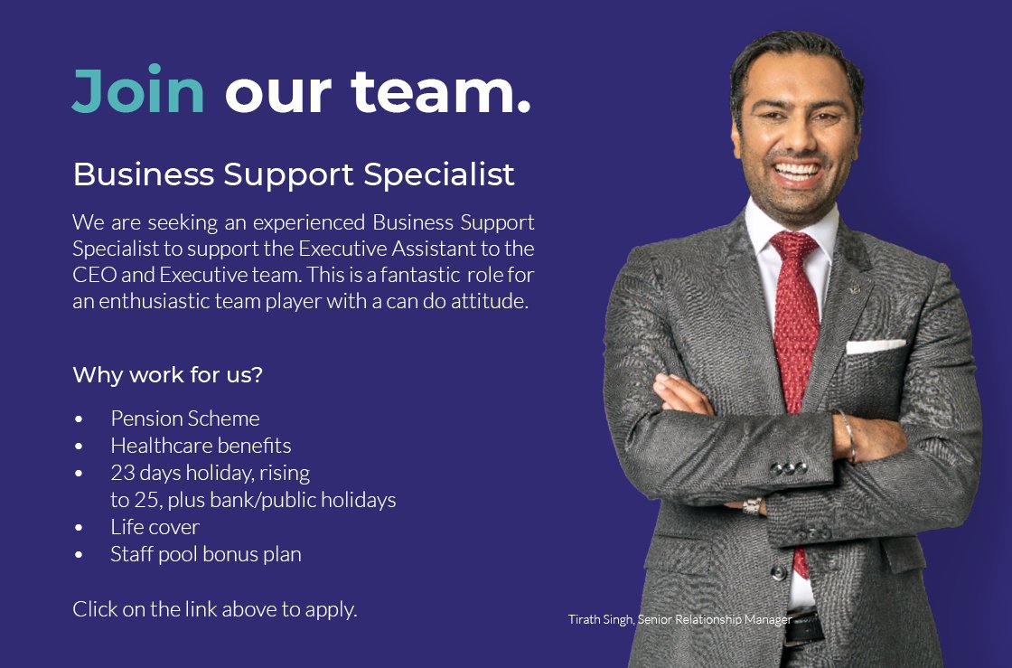 We're hiring for a new and exciting opportunity! We are looking for a Business Support Specialist to join our growing team!

Find out more and apply here ➡️ assetzcapital.co.uk/careers/86