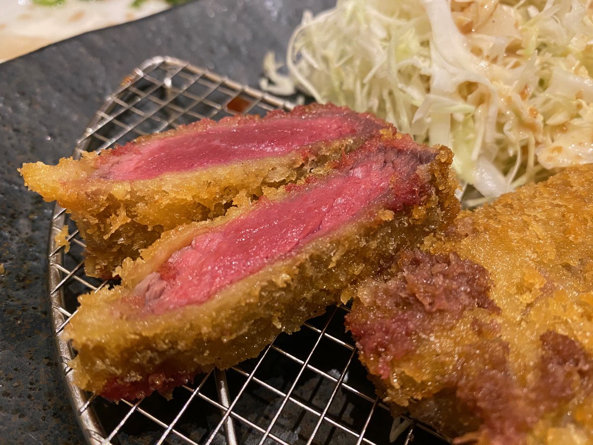 Oh, and Japan's happy to fry high-quality steak, too. Love a good gyuukatsu