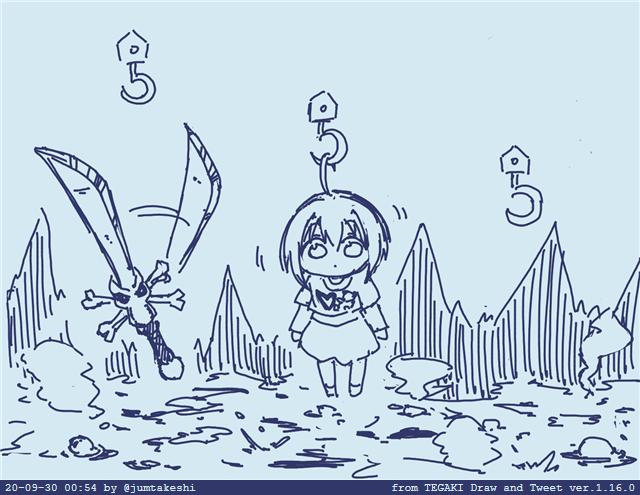 出るゲーム間違えた小日向ちゃんの絵です #tegaki_dt 