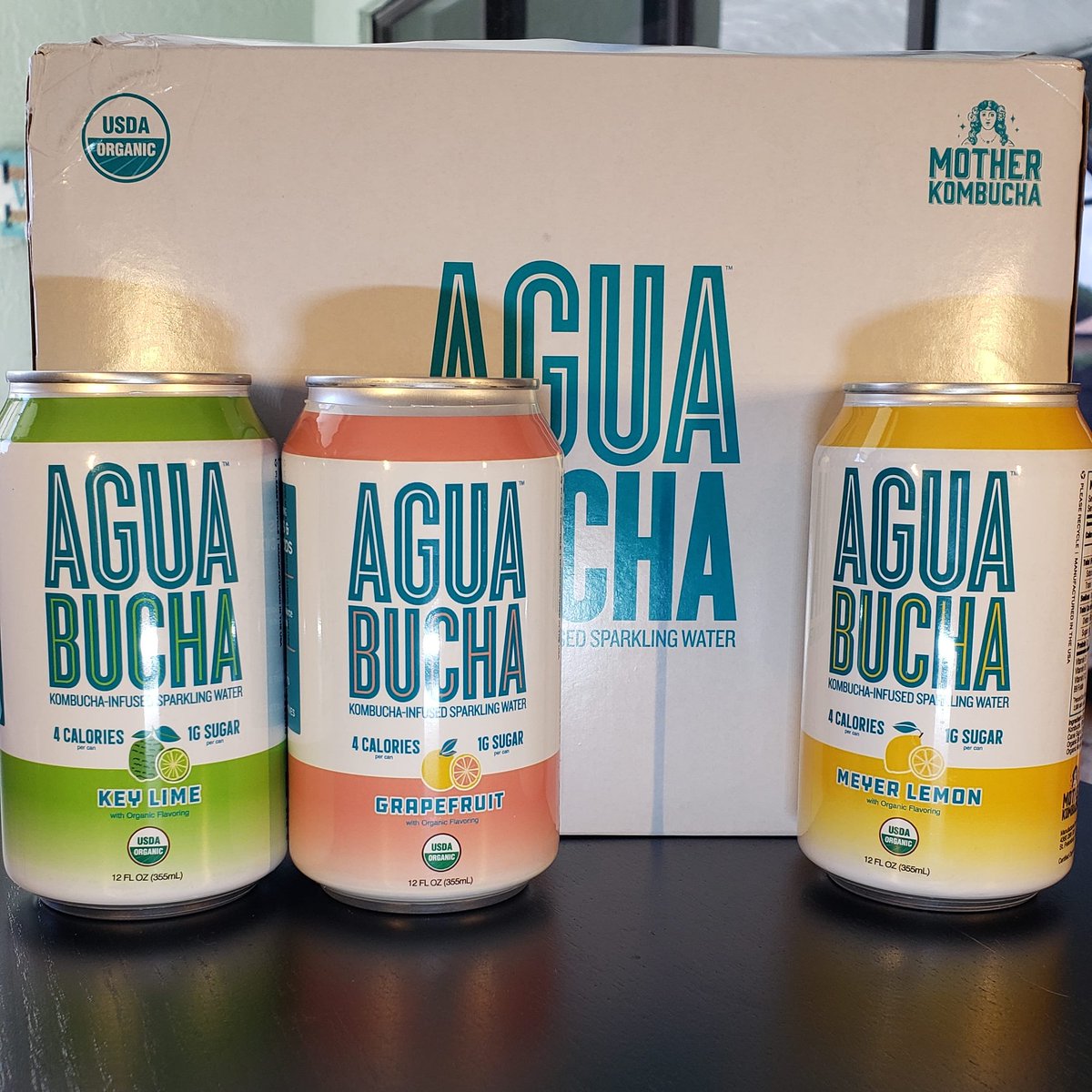 One cannot live on beer alone. 

There's also kombucha! We just got this awesome package from Agua Bucha from <a href="/motherkombucha/">mother kombucha</a>, a line of kombucha-infused seltzers.

We're going to have them on an upcoming episode of the Sunshine State Happy Hour to talk about this and more!