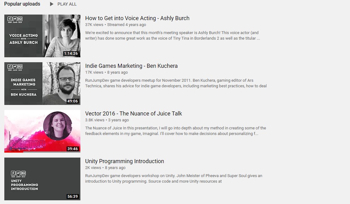 Interested in great YouTube videos? Be sure to check out our YouTube channel with tons of great videos including talks from <a href="/vectorconf/">Vector Conference</a>  event wrapups and more: buff.ly/3kWmOOY #gamedev #indiedev