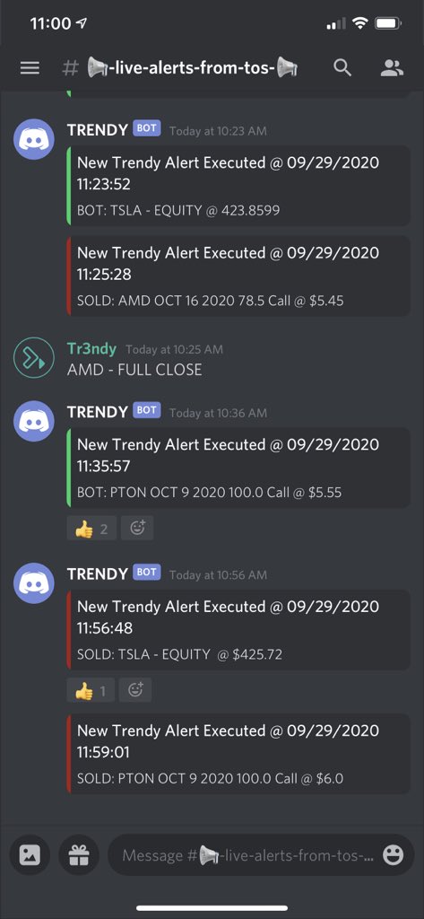 Tr3ndyJon's tweet photo. Trendy so transparent it hurts our competitors eyes!
We now have our Live alerts straight from my real acct to Discord and the time is milliseconds!!
#Transparent #RealPLANS #RealTRADES #RealMONEY #StockMarket
Come check us out! https://t.co/nvmMabT2ka