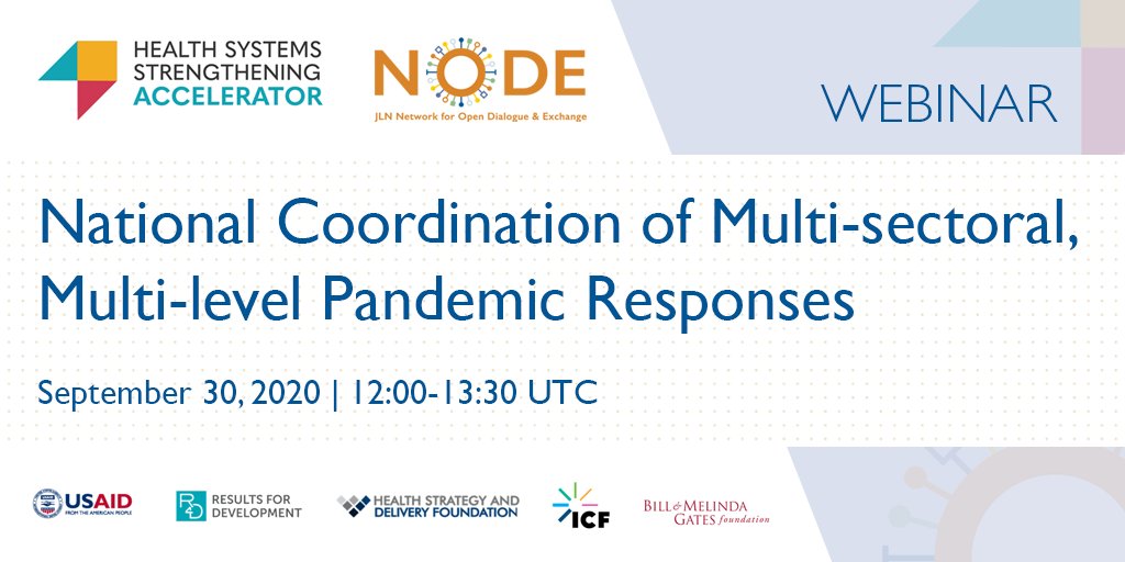 AccelerateHSS's tweet photo. Tomorrow: The Accelerator &amp; @JLN4UHC are hosting a webinar on Wednesday. Come learn how countries are coordinating their national #COVID19 responses, the priority challenges and key questions countries face, &amp; an upcoming virtual collaborative.

https://t.co/32oVjp3PhK https://t.co/jm0yLlR5f2