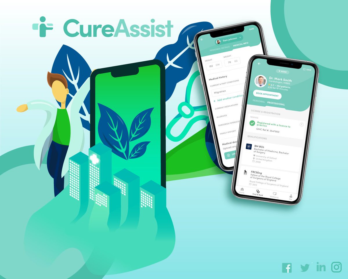 CureAssist, your own personal hospital is now available for ANDROID and IOS!!! Check us out, give us a download, and let us support you and your health 🙏🏽🤩

Download here 👇🏽👇🏽
onelink.to/2dm8gf
#telemedicine #onlinedoctor #onlinehealth #remotehealth #covidcare #CureAssist