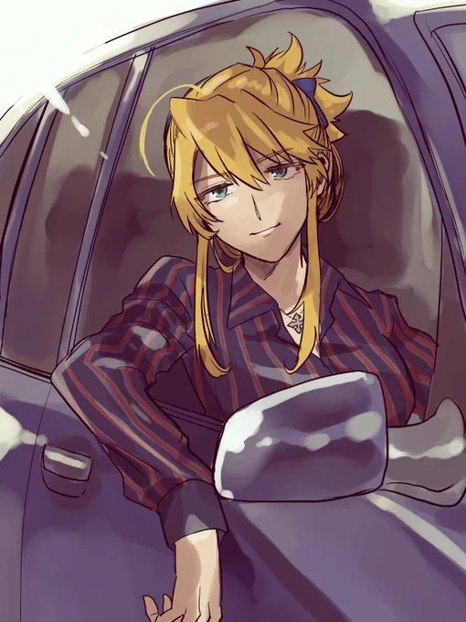 >公式から配給の少ない槍王にめたろぐさんの好みの服を着せてあげたイラストがみたいです? https://t.co/Ngy3ply0Uh  全身じゃなくてごめんなんですけどストライプシャツ来て欲しい気持ちがあります 