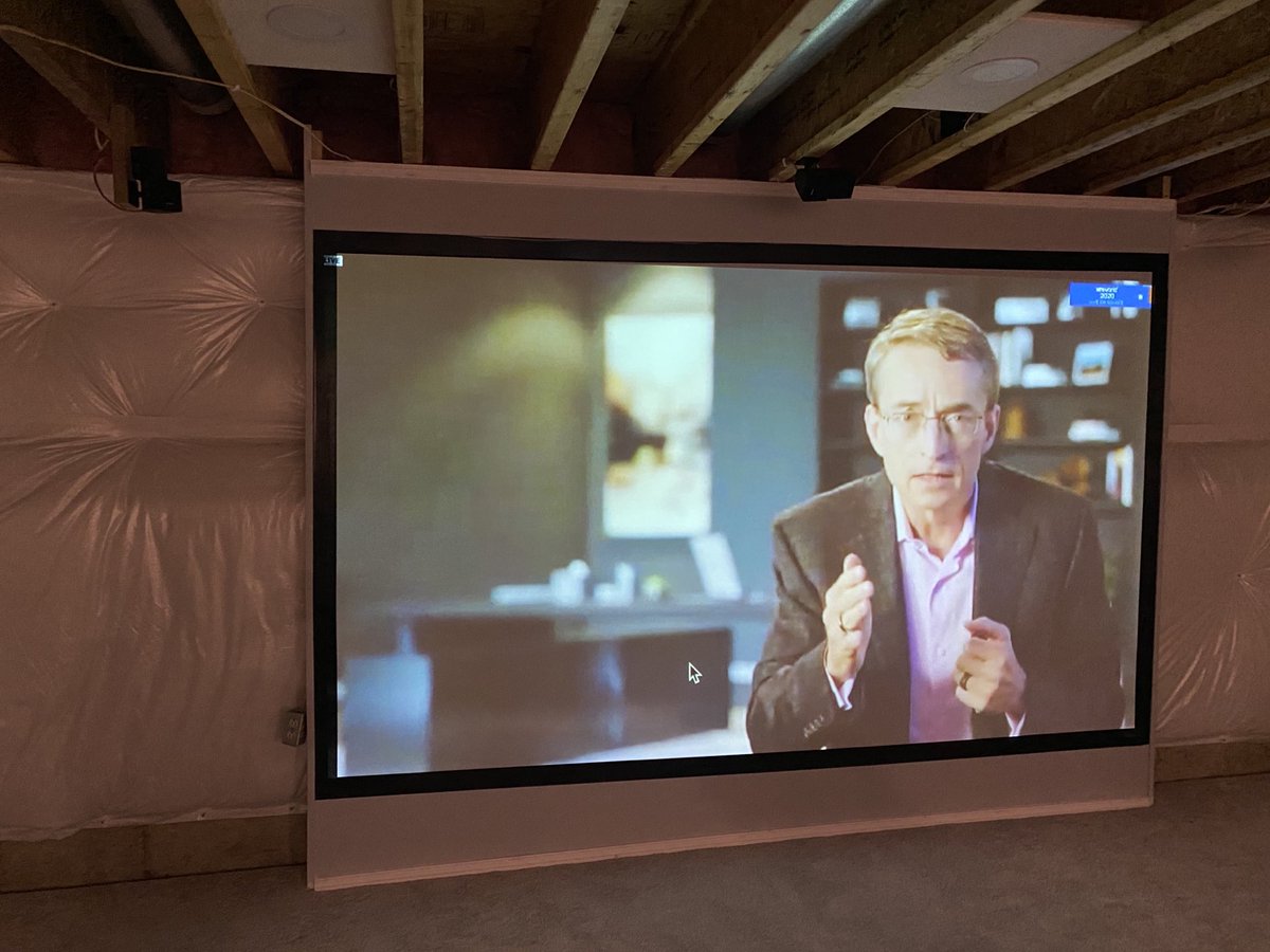 Watching VMworld 2020 Pat’s keynote on home theatre screen. True VMworld experience. Missing friends and drinks with friends