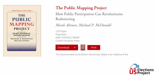 RobbInGIS's tweet photo. @URISA is an organization with a strong Code of #Ethics.  #GISPro2020 has an entire session on #redistricting, something so important as we are already into #Election2020 Professor Mike McDonald taking a break from @NPR voting analyses to discuss mapping. His book is FREE online! https://t.co/GTt1GcDKGF