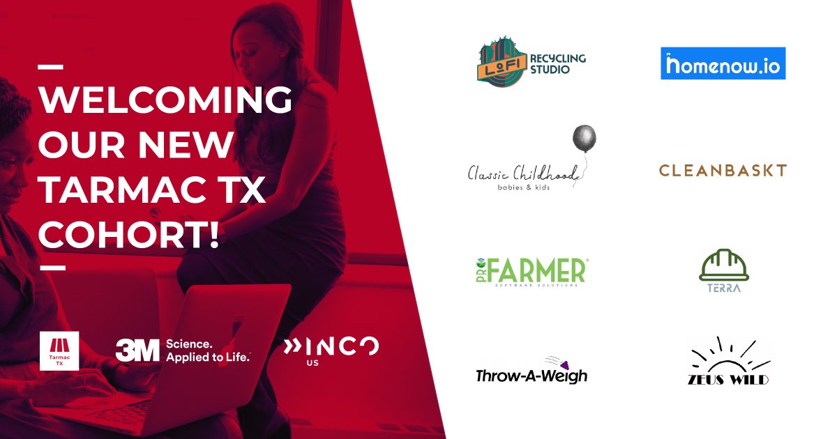 Proud to announce Tarmac TX's new cohort! 🎉Congratulations to all the startups &amp; welcome aboard.
❤️ <a href="/3M/">3M</a>