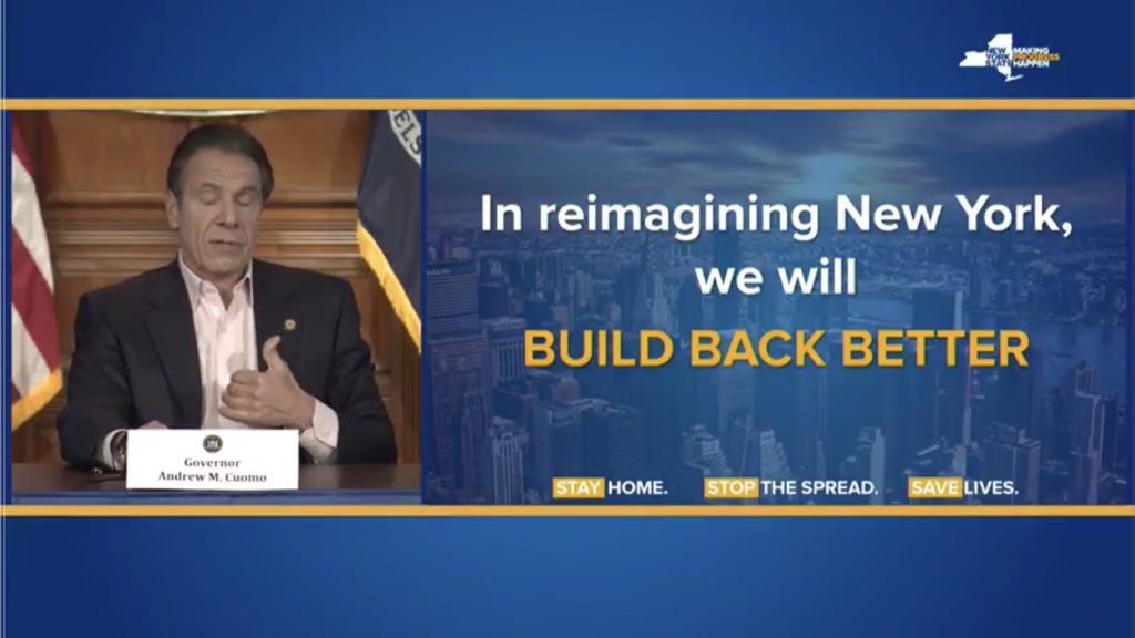 PM used phrase in a speech about climate change (though not as the branded tag line) in late May... but NY Governor Andrew Cuomo used it before that in relation to Covid recovery in April...HT my Twitter followers:  https://twitter.com/cop26/status/1266011322086567942