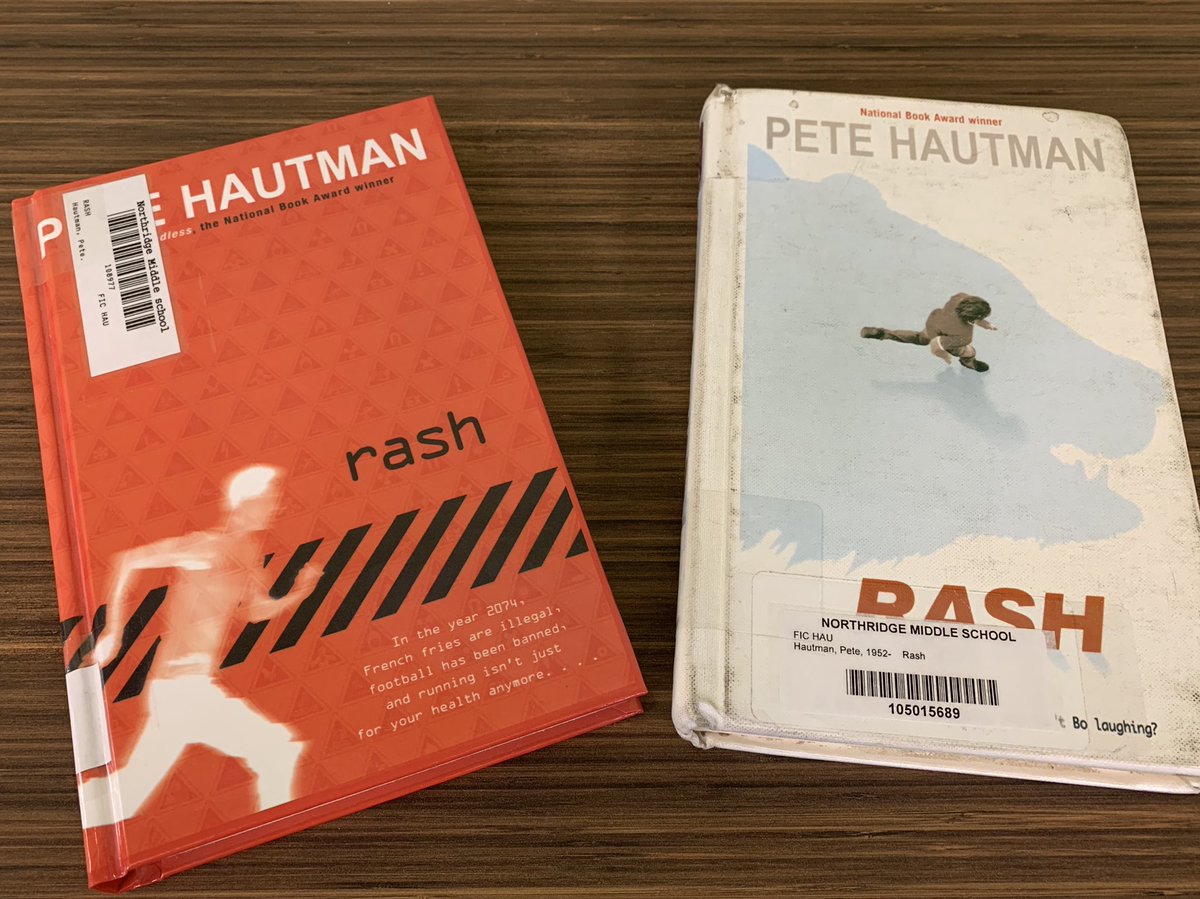 stephghickman's tweet image. Great example of why you should purchase an updated copy of a book. Cover art makes a huge difference! @ezigbo_ #librarysquad