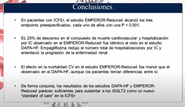 redGDPS's tweet photo. Conclusiones del Estudio #EMPEROR
Valorar un nuevo "Standard of Care" donde situar los #iSGLT2. Atentos donde los pondrán las guías a partir de ahora
#webgpds #Diabetes https://t.co/yaAN60IGUh