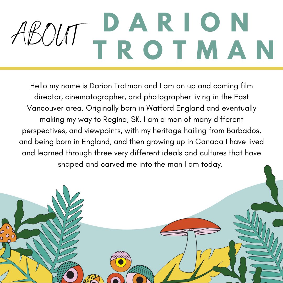 We are thrilled to have Darion Trotman as our first Artist in Residence!!!