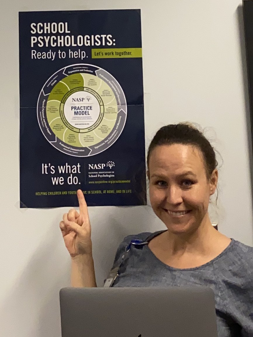 dbettin_ncsp's tweet photo. Back from maternity leave & ready to help children, families & schools thrive! The NASP Practice Model https://t.co/Wj5YwWI9GX outlines how school psych services can best meet the needs of students, families & the school community @nasponline #NASPPMPush #ItsWhatWeDo https://t.co/fhptsI8p0f