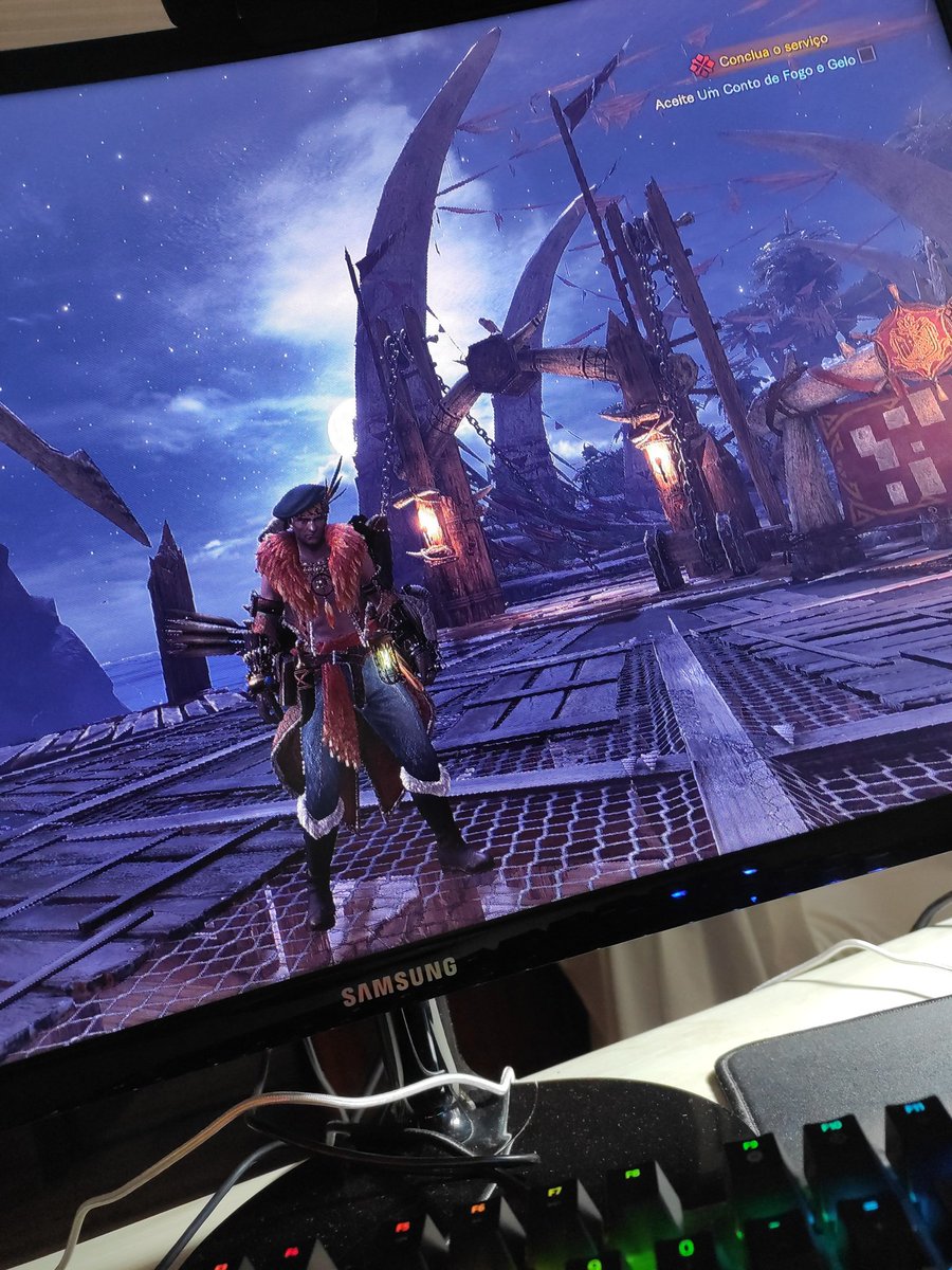 Adriork's tweet photo. Estou on no MHW bora https://t.co/Wx1BoWO0Fc https://t.co/9Ve0XwcHvK