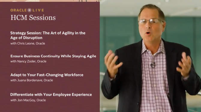 And @ChrisMLeone on four key <a href="/OracleHCM/">OracleHCM</a> innovations - #OracleLive
Talent Mobility
Out of the Box Best Practices
Themes  
Journeys